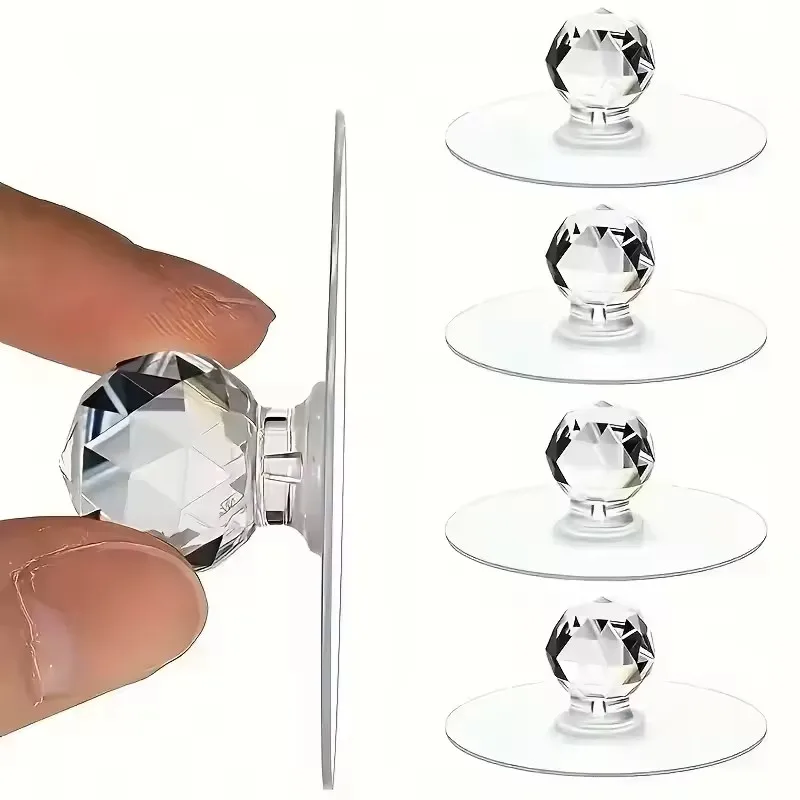 Furniture Hardware Products - 20pcs Transparent Crystal Door Knobs Cabinet