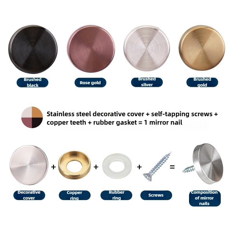 8 Sets 16-40mm Mirror Fastener – Furniture Hardware Fasteners recenzja i cena