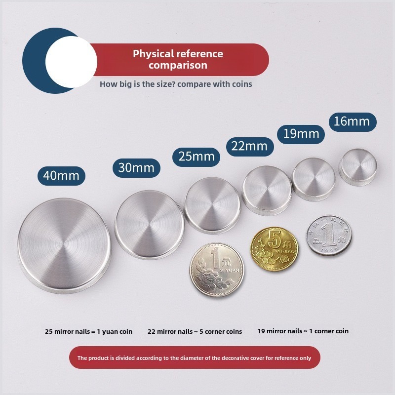 8 Sets 16-40mm Mirror Fastener – Furniture Hardware Fasteners recenzja i cena
