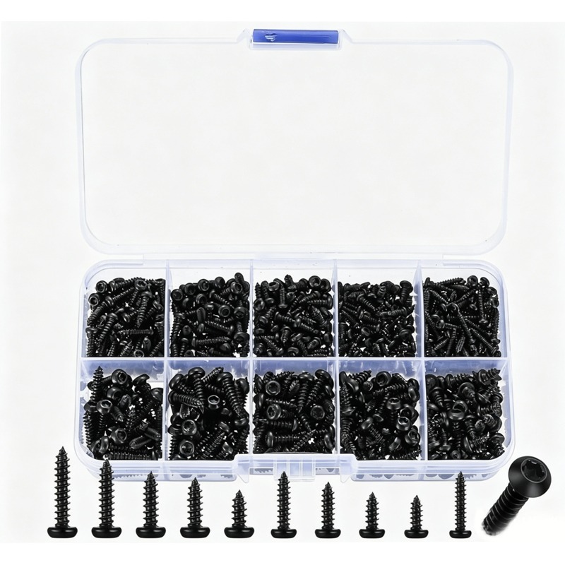 600 Pcs M2-M3 Black Torx Pan H – Furniture Hardware Fasteners recenzja i cena
