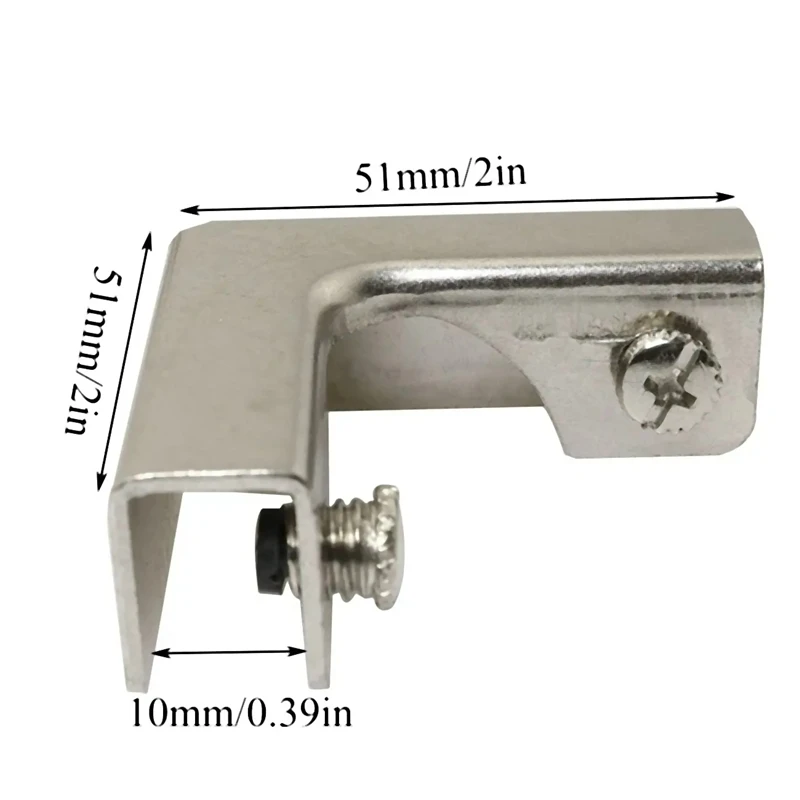 4Pcs L Type Glass Fixing Clip  – Furniture Hardware Types recenzja i cena