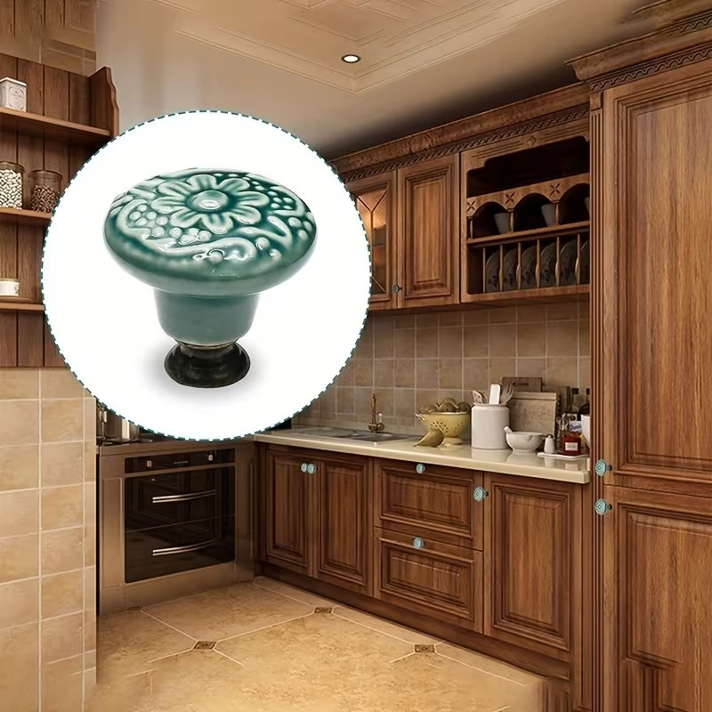 12pcs Ceramic Cabinet Knobs, F – Furniture Hardware Products recenzja i cena