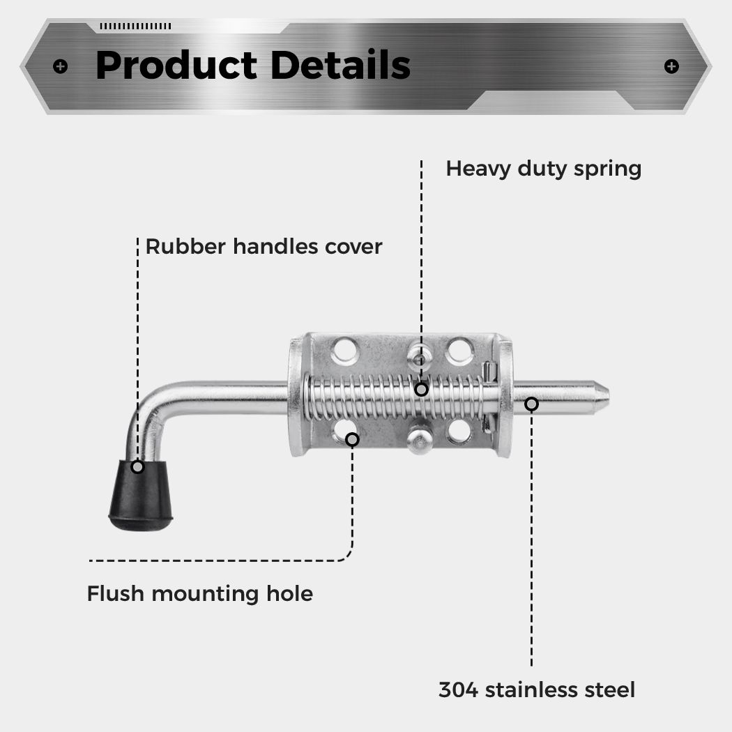 2Pcs Spring Loaded Latch Pin S – Barrel Bolt Slide recenzja i cena