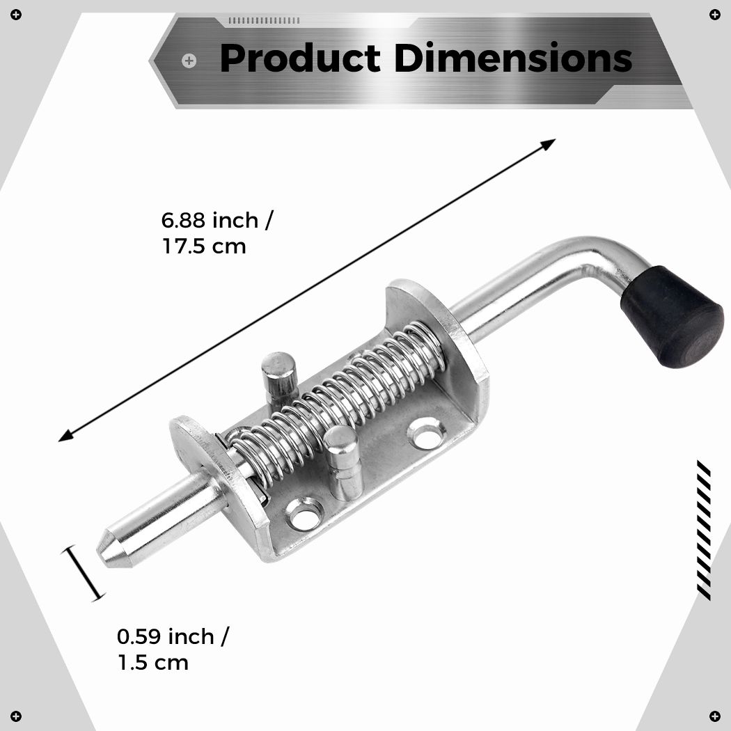 2Pcs Spring Loaded Latch Pin S – Barrel Bolt Slide recenzja i cena