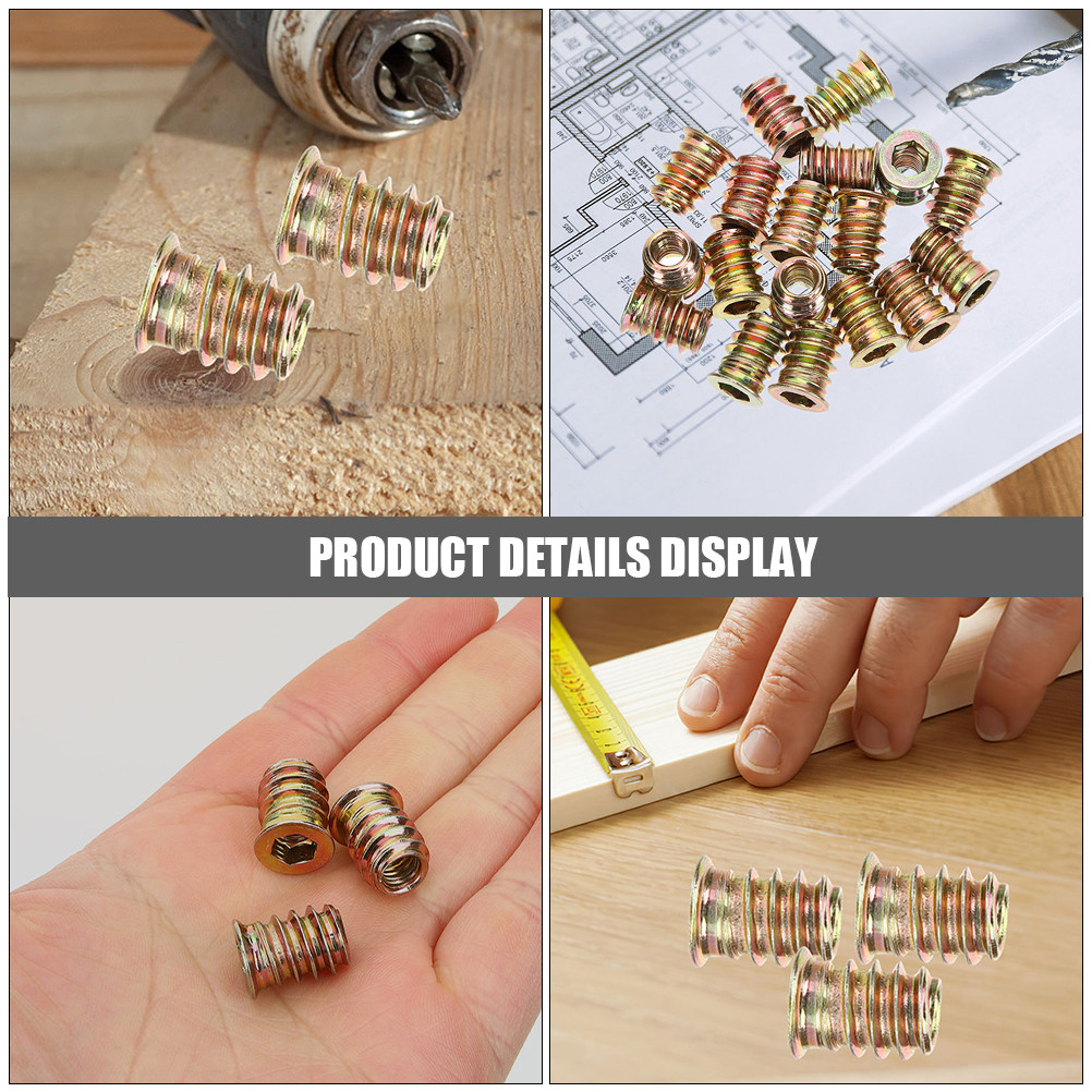 40Pcs Threaded Insert M6x13 Fu – Furniture Hardware Fasteners recenzja i cena