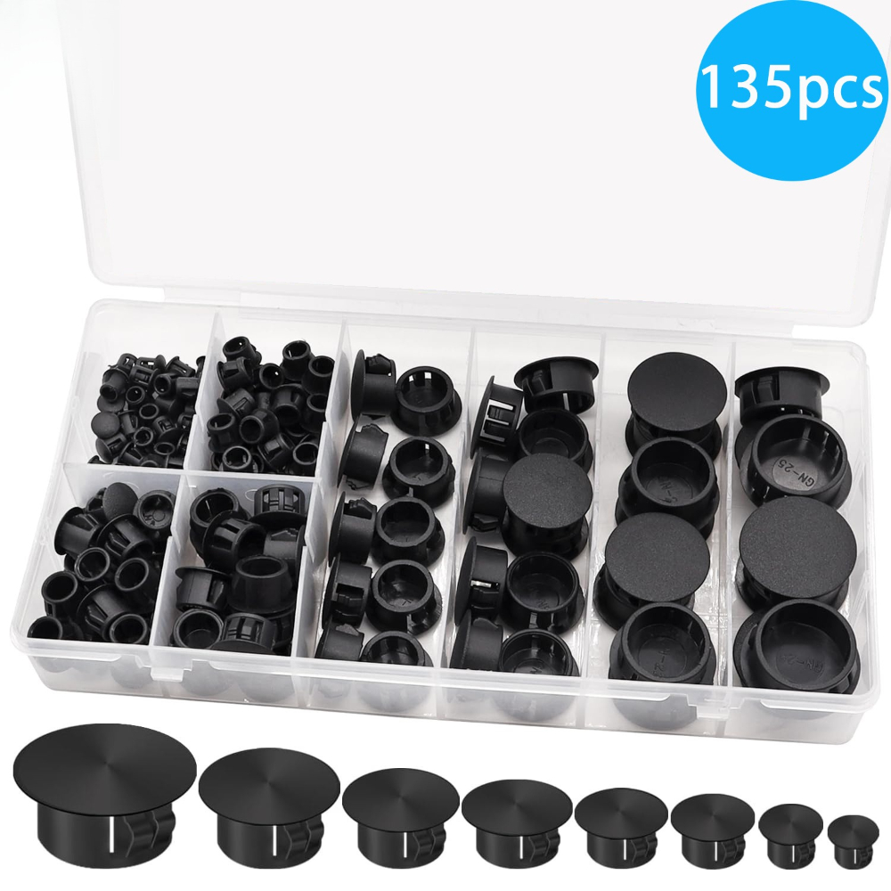 135pcs Black Cover Screw-type  – Furniture Hardware Types recenzja i cena