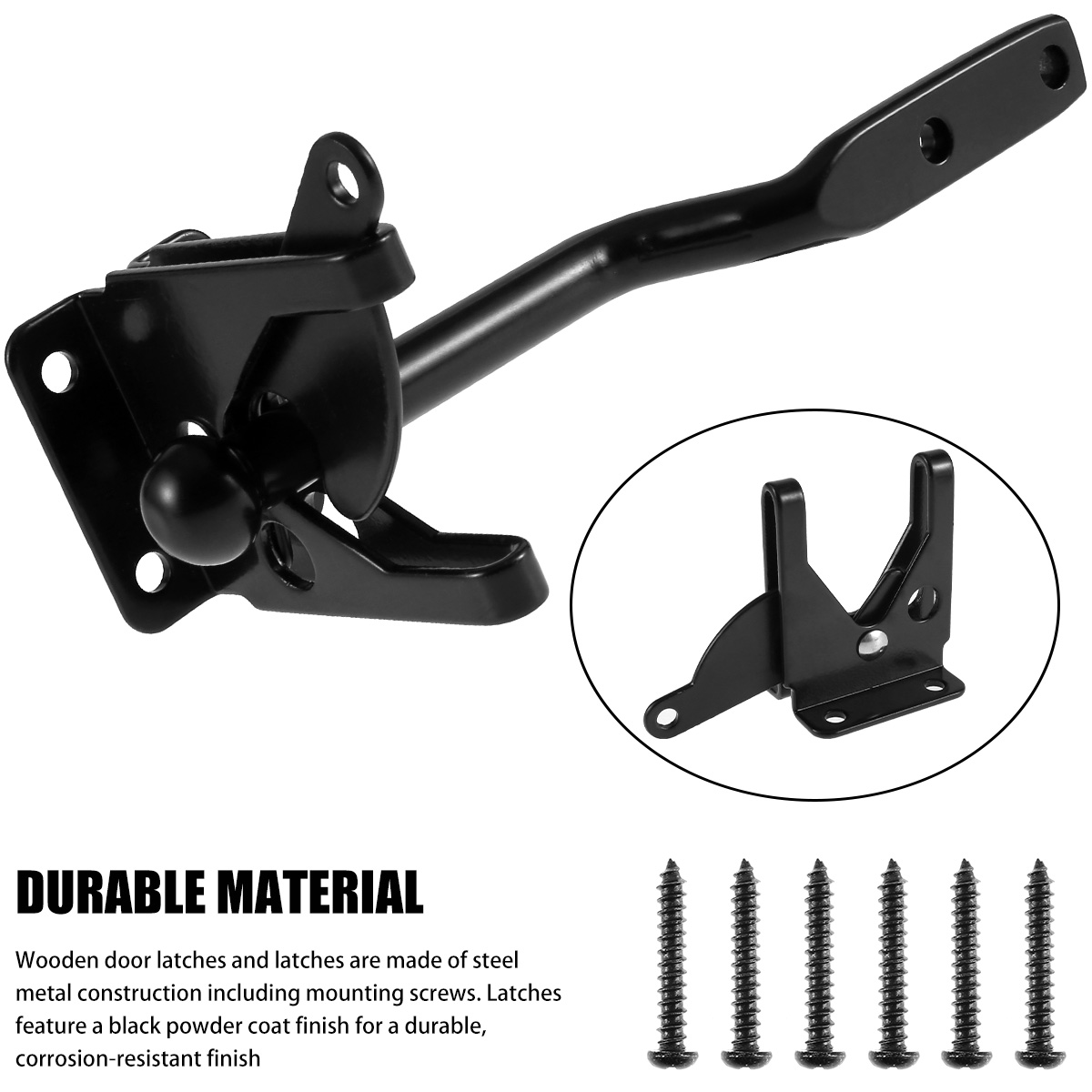 Self-Locking Gate Latch Carbon – Barrel Bolt Slide recenzja i cena
