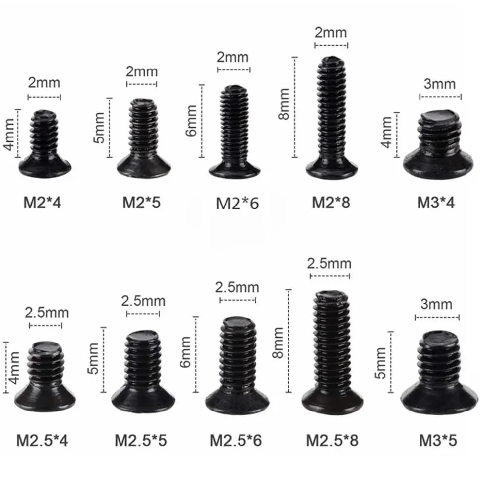 500pcs Black Screws and Screwd – Furniture Hardware Types recenzja i cena