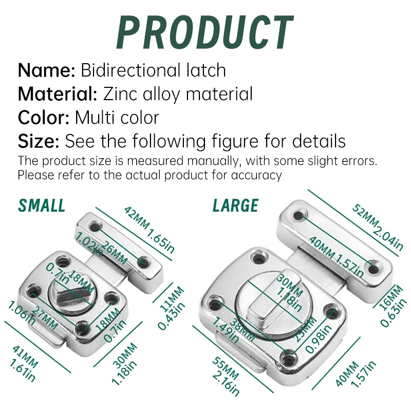 1pc Home Security Latch Rotate – Barrel Bolt Slide recenzja i cena