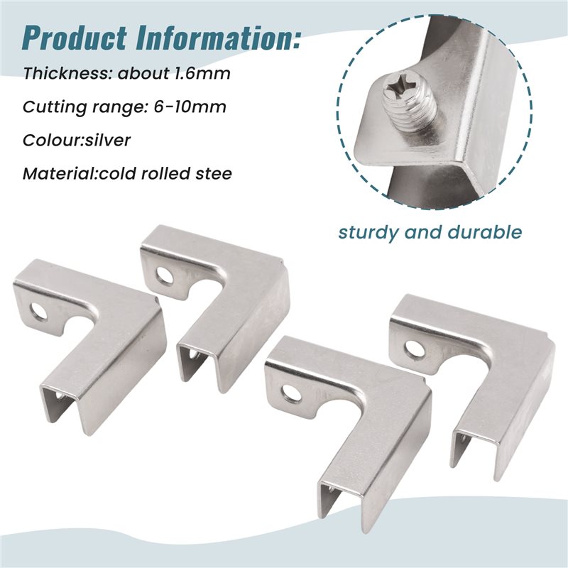 A68P-4Pcs L Type Glass Fixing  – Furniture Hardware Types recenzja i cena