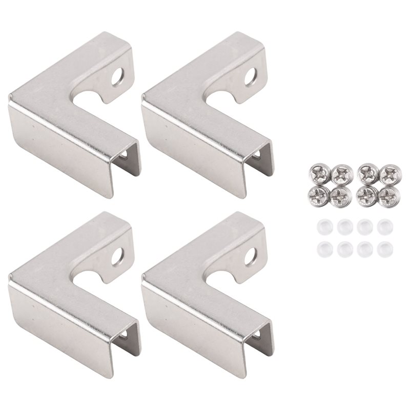 ABUI-4Pcs L Type Glass Fixing  – Furniture Hardware Types recenzja i cena