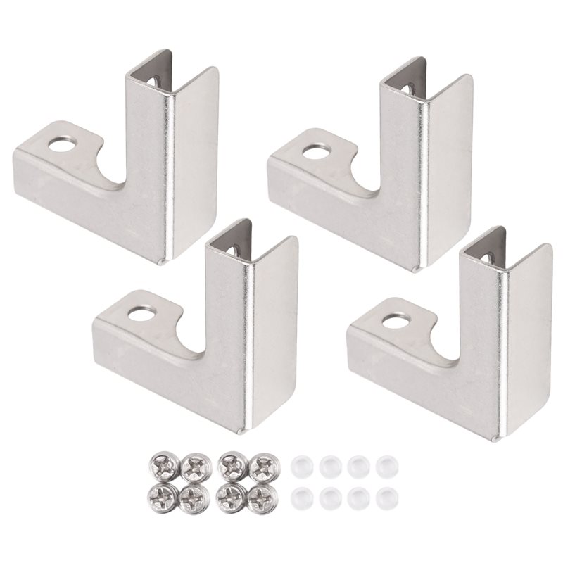 ABUI-4Pcs L Type Glass Fixing  – Furniture Hardware Types recenzja i cena